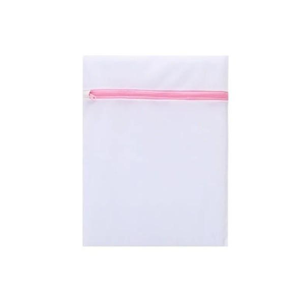 Textile bag for delicate laundry and underwear, model PD01, 30x40 cm, white color